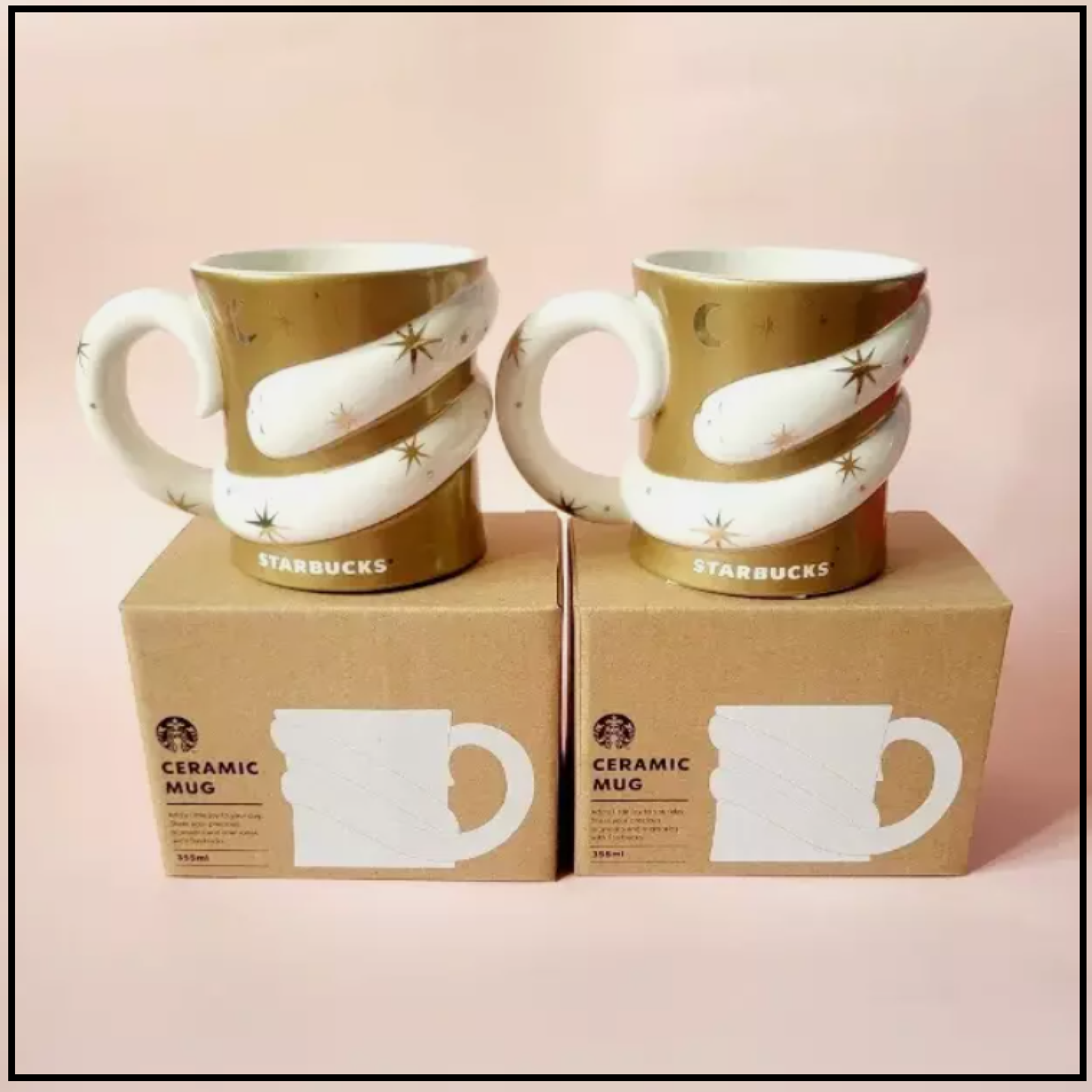 Starbucks korea 2025 New Year Dreaming Snake Gold Mug 355ml