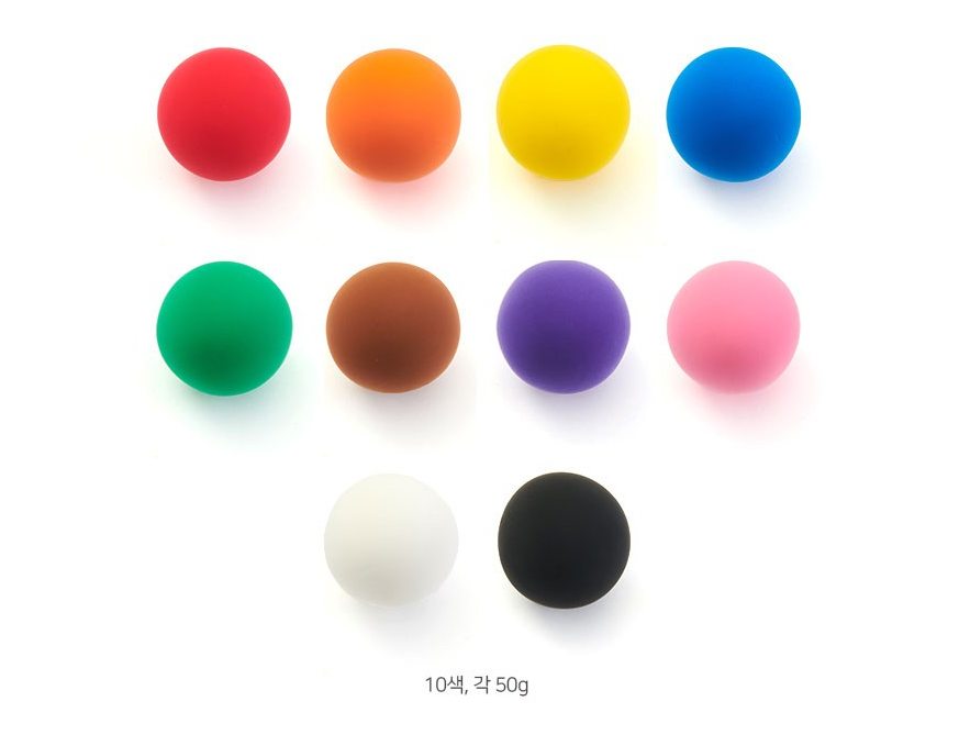 [ Amos iClay ] Amos clay 50g set 10 colors Magic clay Soft effect clay / Korea