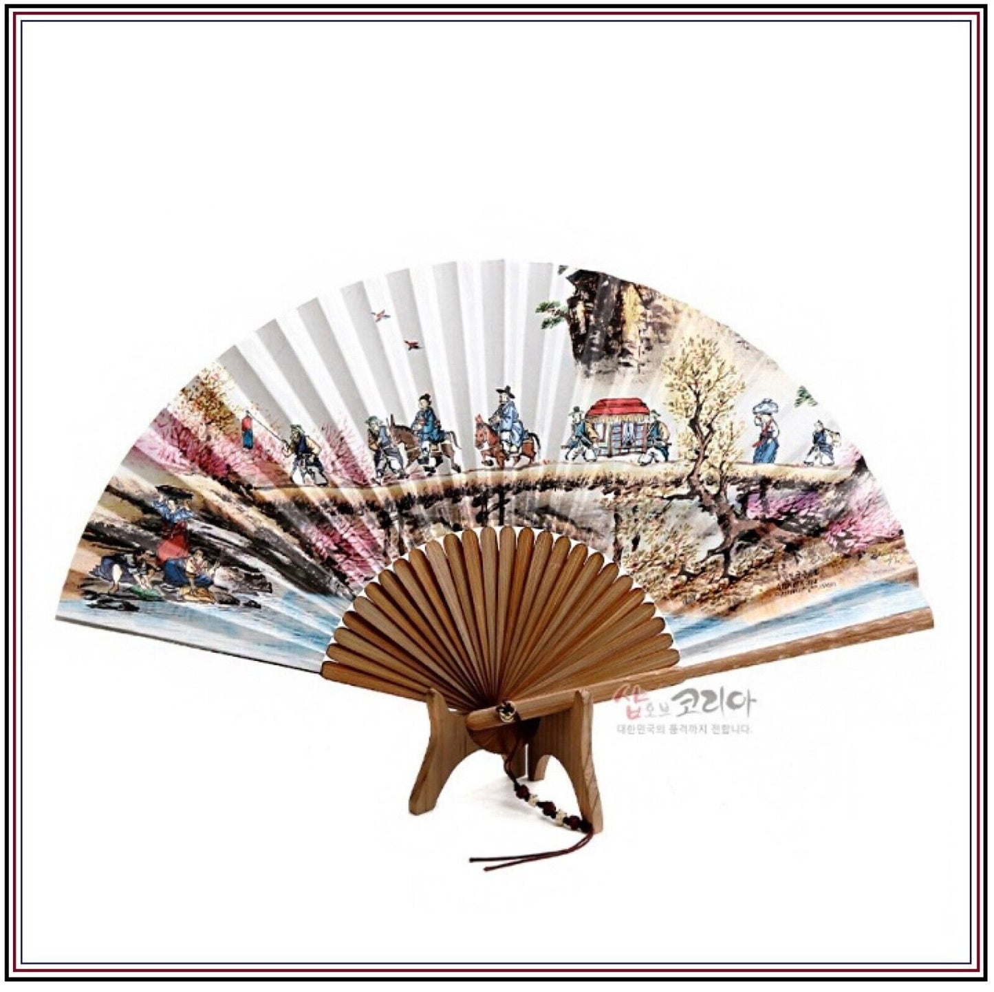 [ *Korean Traditional Crafts] Folding Hand Fan Korean Traditional Wedding Design