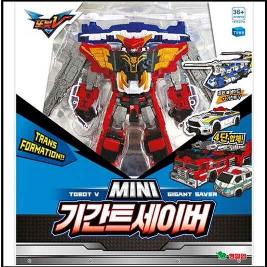 Tobot V Mini Gigant Saver 4 Vehicles Integration Transformer Robot Giant