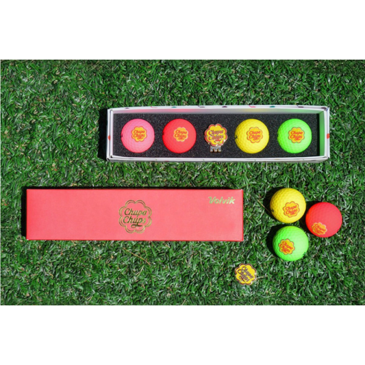 Volvik x Chupa Chups Collable Color Golf Ball 4 PCS SET