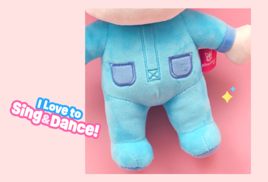 Pinkfong Bebefinn Plush Doll 30cm 11.8" Official Korean Animation Toy for kids
