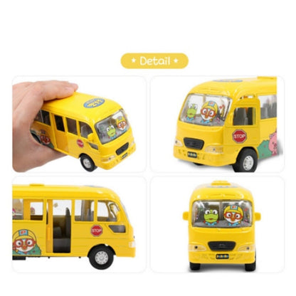 Pororo and Friends Kindergarten Bus Die Cast Toy + Pororo figure Set Kids Toys