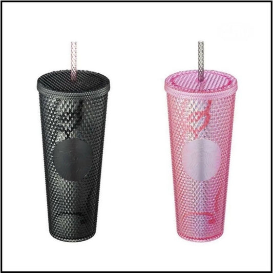 Starbucks Korea 2023 * Blackpink * Pink + Black Stud Coldcup Cold Cup 710ml