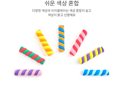 [ Amos iClay ] Amos clay 50g (1.8oz) set 15 colors Magic clay Soft effect clay