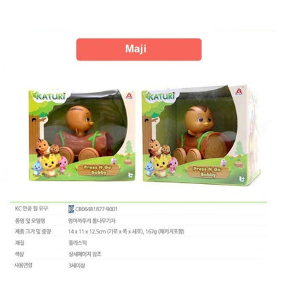 MOM KATURI Log Train Mini Figure Toy Press N Go chip Maji Ruri Sejji Kongji 