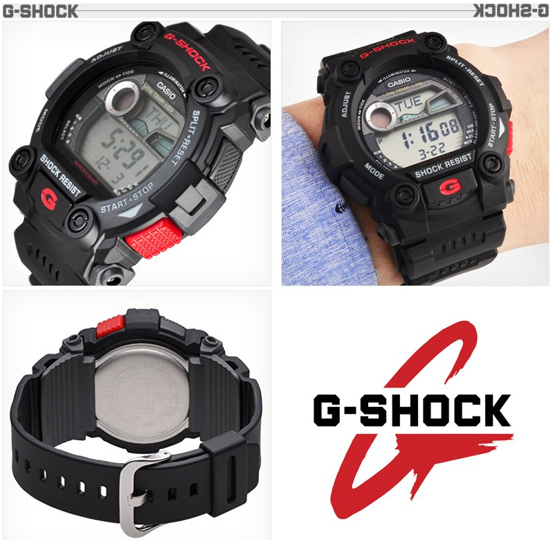 [New *] Casio G-Shock Digital Rescue Black Resin Watch G7900-1D, G7900-1