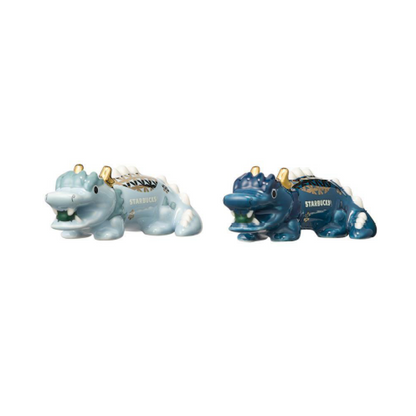 STARBUCKS KOREA 2024 * new year Blue Dragon Ceramic Cutlery Rest Set