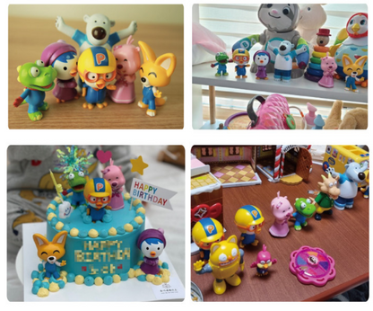 Pororo & Friends Real Figure 9 Set Korean Character Toy