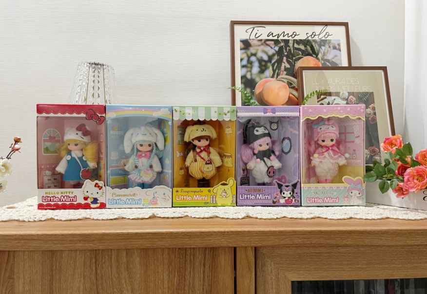 [ 6 Character *] Sanrio Characters x Little Mimi 6 Styles Figure Doll Korean Toy