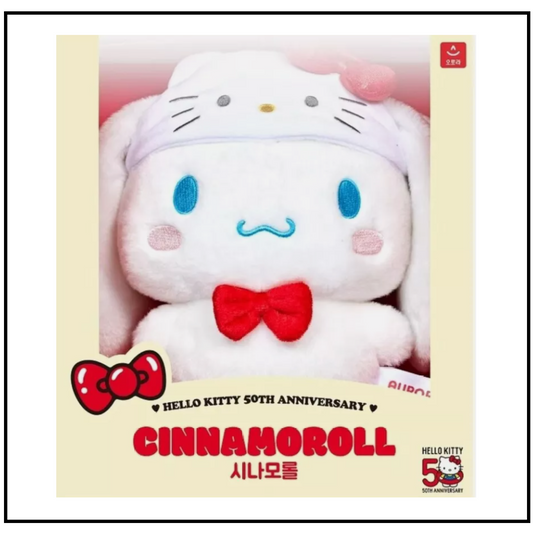 Sanrio Characters Hello Kitty 50th Anniversary Plush Doll Cinnamoroll Mideum