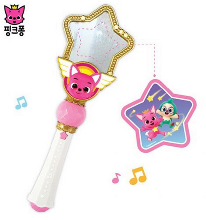 Pinkfong Wonder Star Melody Sound Magic Mirror Wand Hogi Jenny Poki Toy Gift
