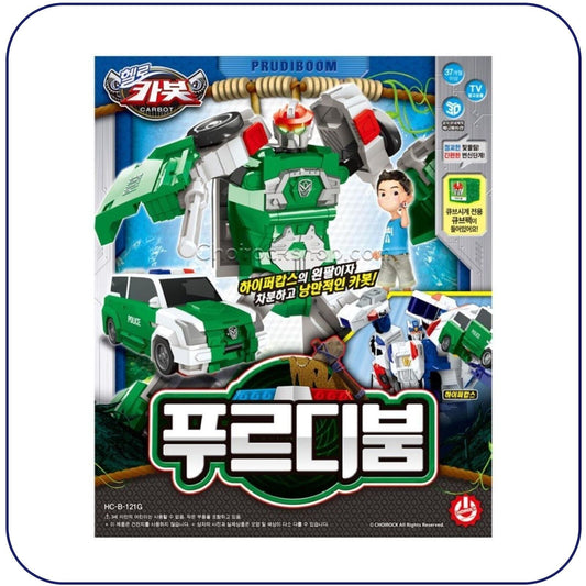 Hello Carbot PRUDIBOOM * Transformer Robot Police Car Action Figure Korean Toy