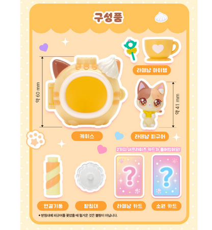 WishCat Figure LATTEMEOW Korean Animation Wish Cat Toy 2024 New