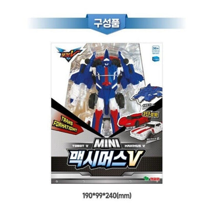 Tobot V Mini MAXIMUS V 3-Step Combination Transformer Car Robot Action Figure