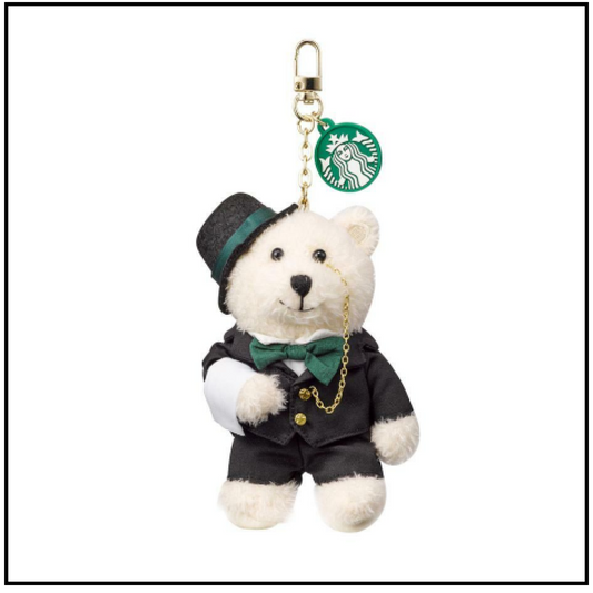 STARBUCKS KOREA 2023 * Christmas Holiday Party Butler bearista keychain