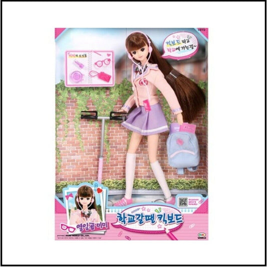 Mimi World Seventeen Mimi Kickboard to School Doll Role Play Toy