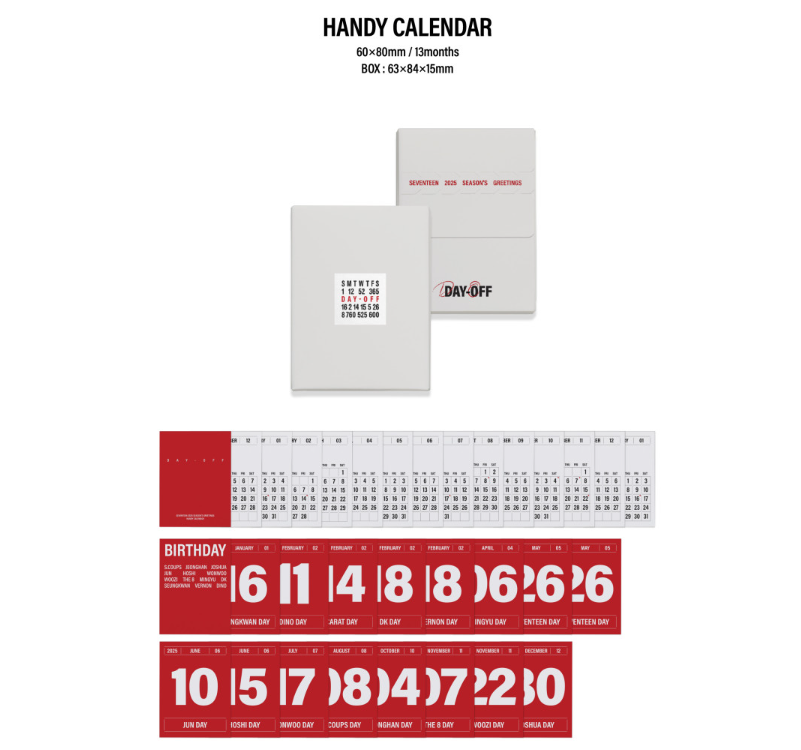 SEVENTEEN 2025 SEASON'S GREETINGS P.Book+Diary+13ea P.Card+13ea Sticker+Calendar