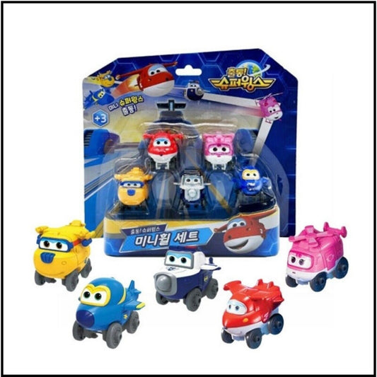 Super Wings Season 6 Mini Wheels Robot Mini Car Set 5ea Korean Toy 2023