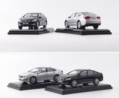 Hyundai Motor Diecast Mini Car * Aslan * 1:38 Scale Miniature Display Black Gray