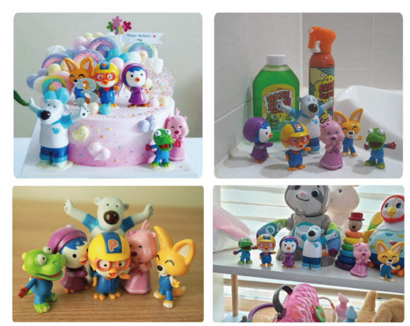 Pororo & Friends Real Figure 9 Set Korean Character Toy