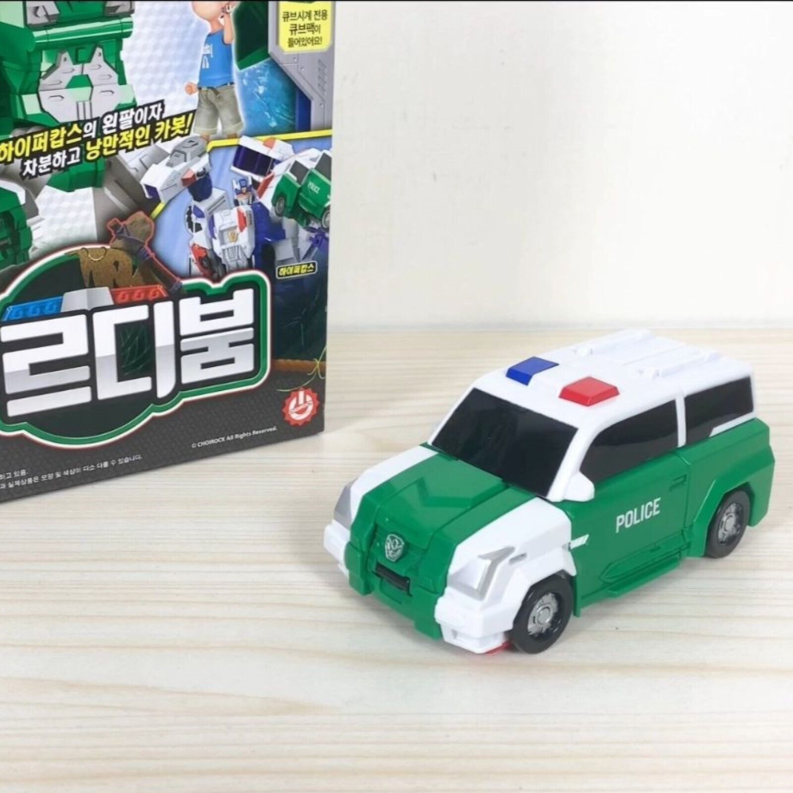 Hello Carbot PRUDIBOOM * Transformer Robot Police Car Action Figure Korean Toy