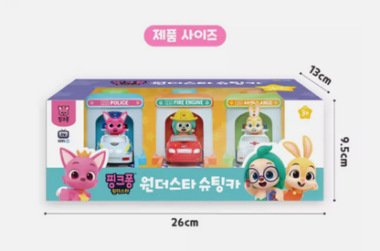 Pinkfong Wonder Star Shooting Car & Figure Set Genuine New