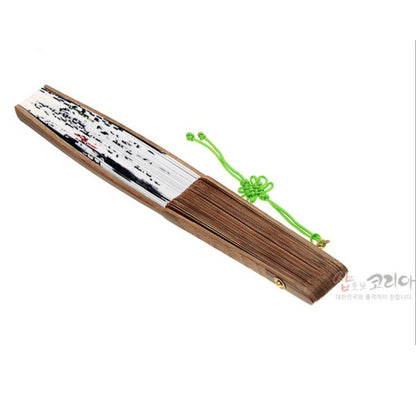 [ *Korean Traditional Crafts] Folding Hand Fan Korean Paper Southward Design