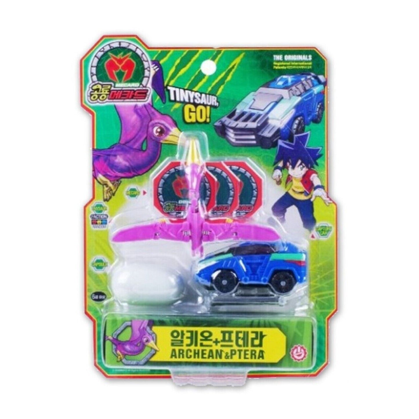 [ 2022 Renewal] Dino Mecard Tinysaur Collection Dino Transformer Toy Capture car