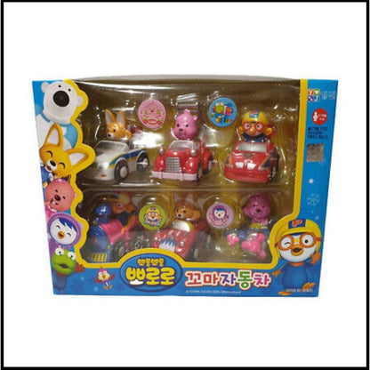 Pororo & Friends Kid Car Set (6 pcs) by Pororo Korean Animation Character Toys