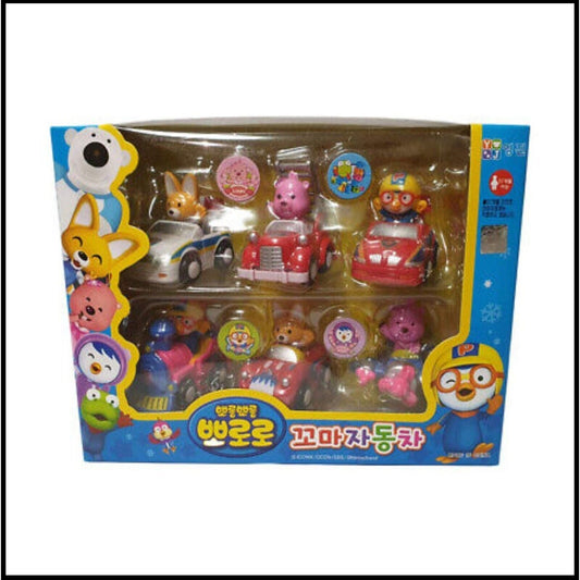 Pororo & Friends Kid Car Set (6 pcs) by Pororo Korean Animation Character Toys