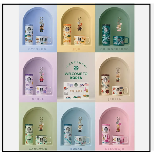 Starbucks Korea 2024 * Annyeong Regional Collection MD TUMBLER & MUG & KEYCHAIN