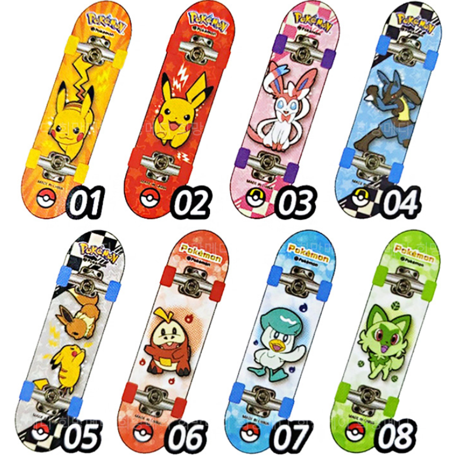 [ 24 Packs ] Pokemon Fingerboard Sweet Kids Candy - Include random fingerboard