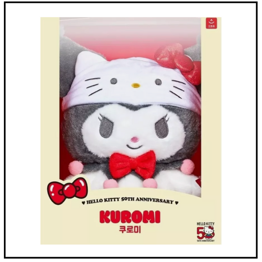 Sanrio Characters Hello Kitty 50th Anniversary Plush Doll Kuromi Mideum