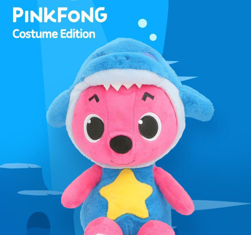 [ 3 Type *] Pinkfong Wonder Plush Doll Shark Dino Bear 30cm Animation Korea