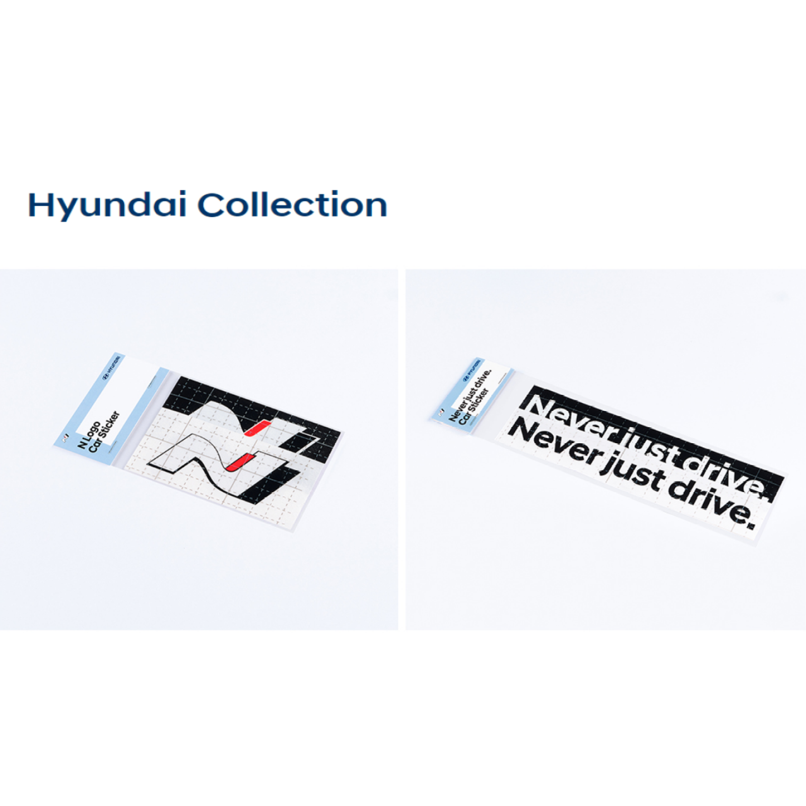 Hyundai N Collection ‘Never Just Drive.’ N Logo Car Sticker Set N Performance