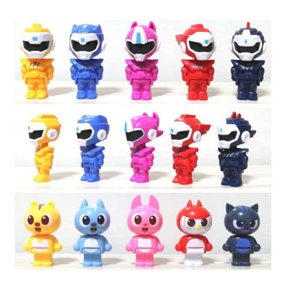 Miniforce Super Dino Power Ranger Set Mini Figure Bolt Max Semi Lucy Leo 미니특공대