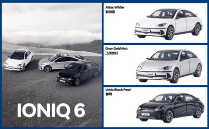 Hyundai * IONIQ 6 * 1:38 Miniature Diecast model Display Car Toy