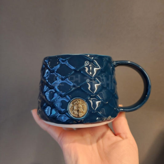 STARBUCKS KOREA 2024 * new year Dragon Blue Scale Mug 355ml
