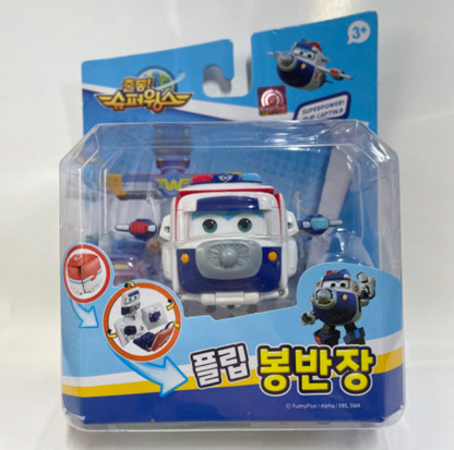 Super Wings 2023 Flip Transformer Robot Figure Jett Dizzy Donnie Paul Astra Mina