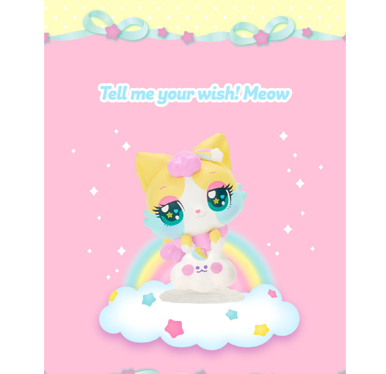 WishCat Figure SUNSHINEMEOW Korean Animation Wish Cat Toy 2024 New