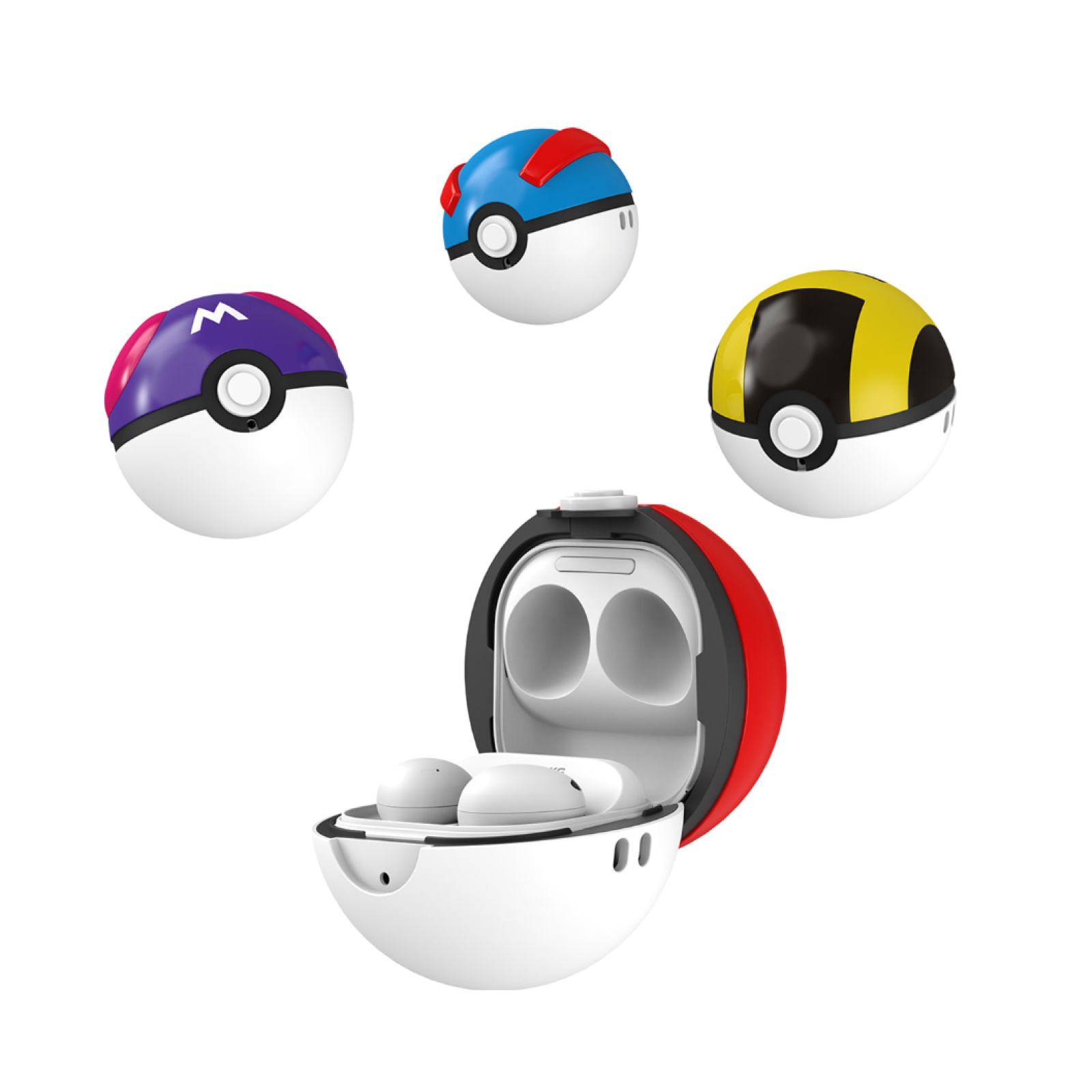 Samsung Galaxy Buds2/Pro/Live POKEMON Monster Ball Cover Case & Strap 4 Types