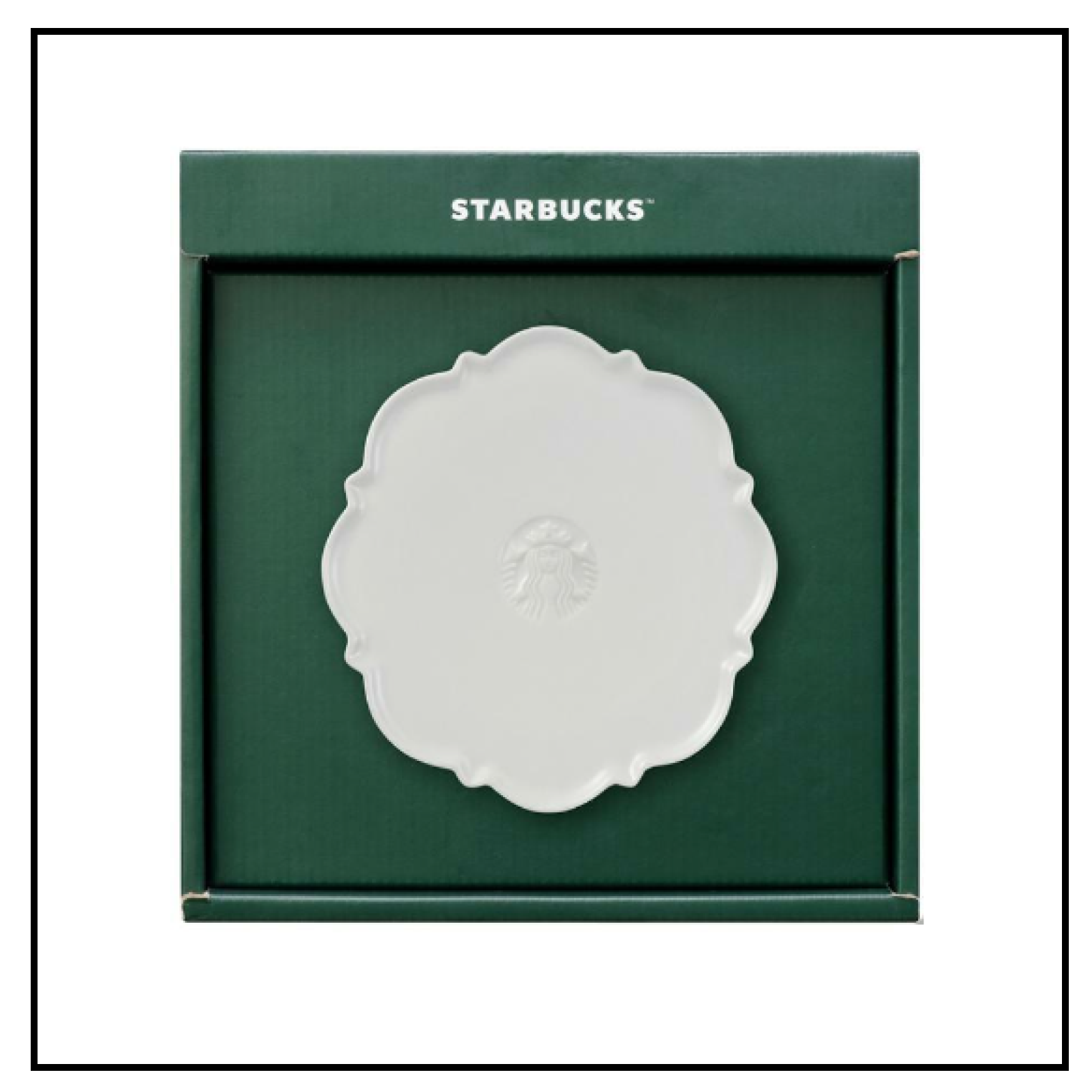 Starbucks Korea 2024 Mujagi Round Dessert Plate