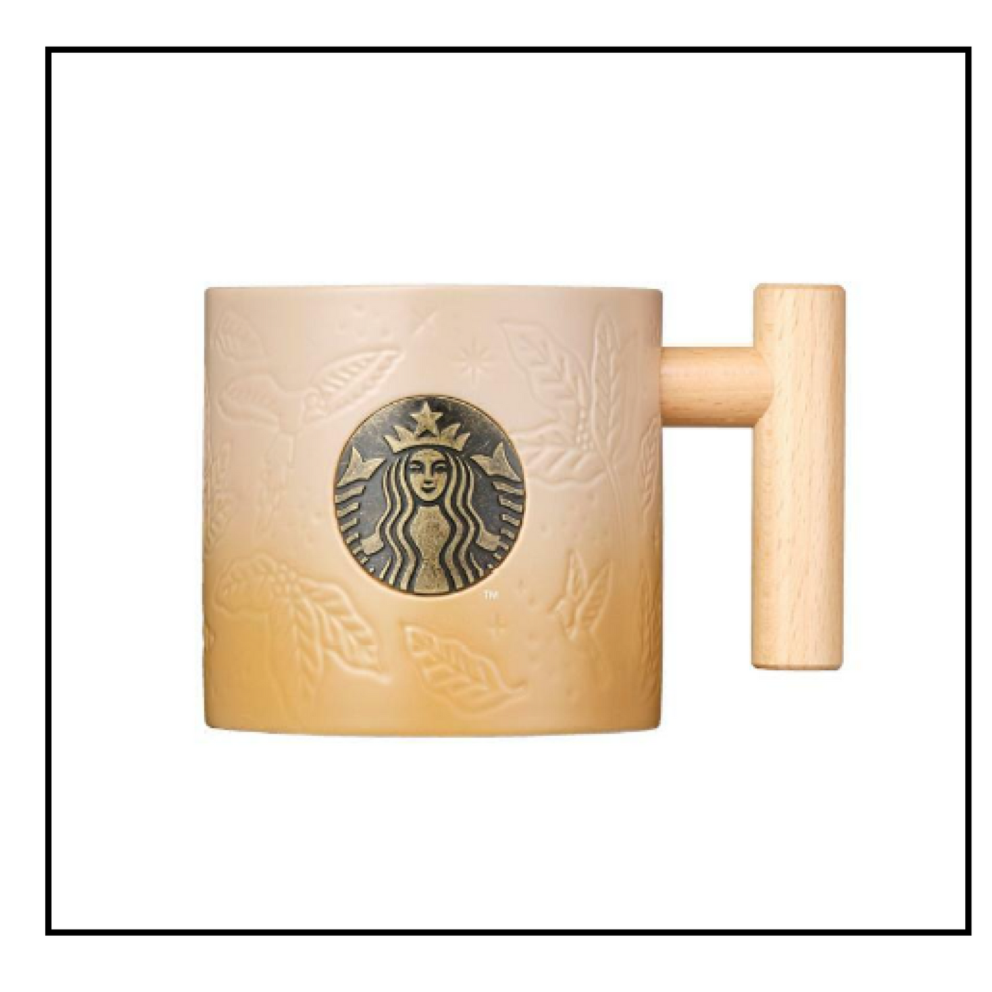 Starbucks Korea 2024 Anniversary Wood Handle Mug 414ml