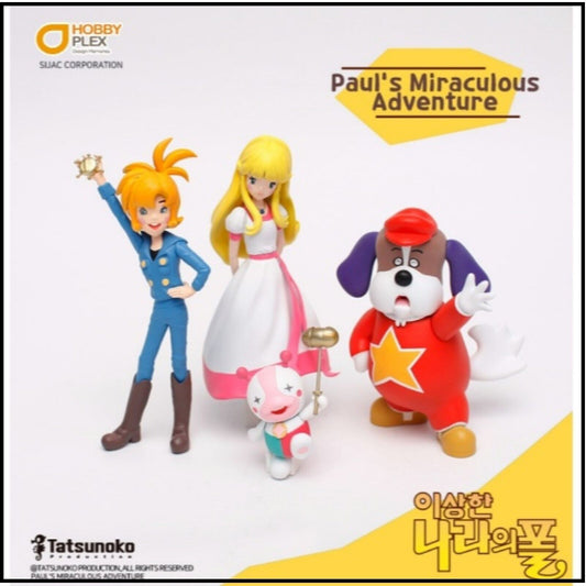 Paul's Miraculous Adventures 4Type Figure Set - Paul Nina Pakkun Doppe