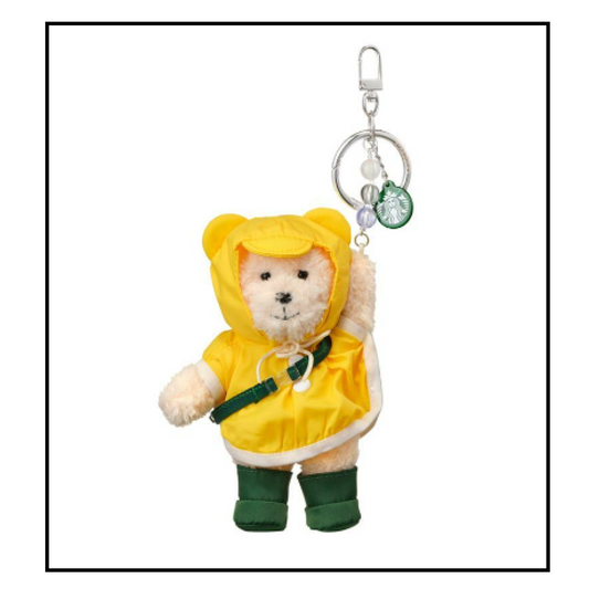 Starbucks Korea 2024 * (c) Rainy Bearista Keychain (Yellow)