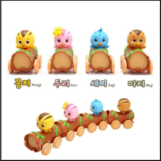 MOM KATURI Log Train Mini Figure Toy Press N Go chip Maji Ruri Sejji Kongji 