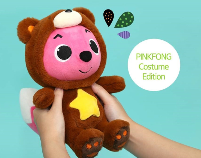 Pinkfong Wonder star Plush Doll Bear Pinkfong 30cm TV Character Korean Toy