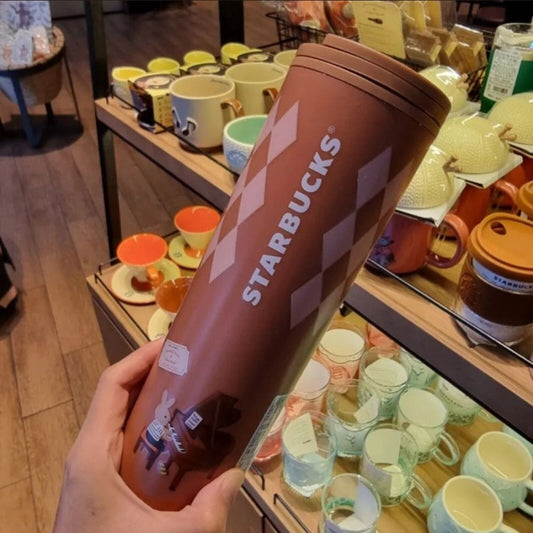 Starbucks Korea Limited 2022 * 22 Autumn Cheryl Brown Tumbler 473ml 16oz