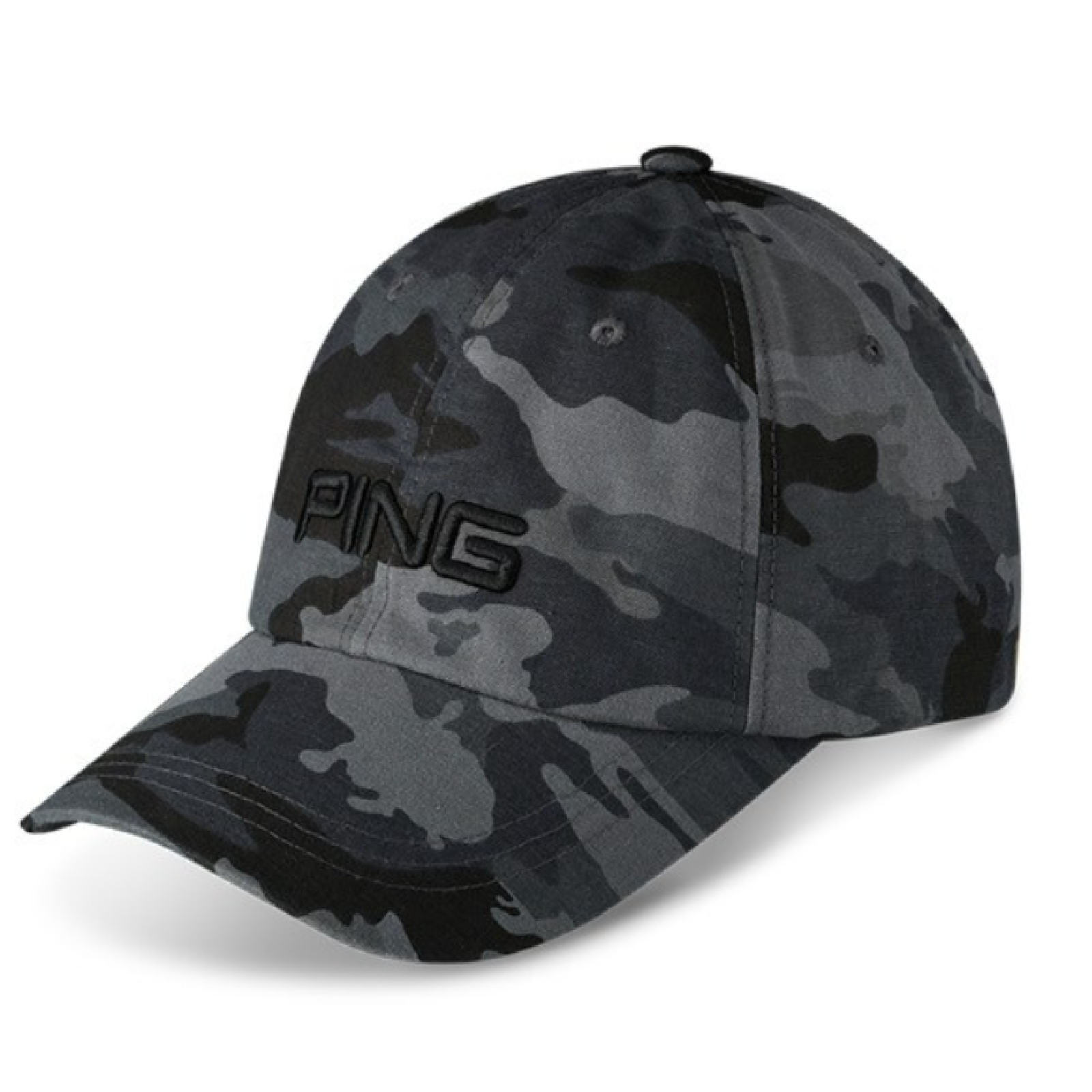 PING 2023 New Premium Golf Hexagonal Camo Caps for Men Adjustable Hats Visor